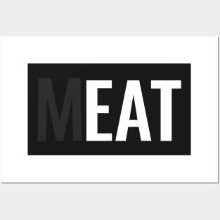 Eat Meat Posters and Art